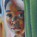 Girl Behind the Green Curtain